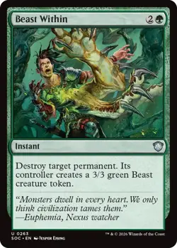 Beast Within - 263 - NM - Commander: Secrets of Strixhaven - Image 1