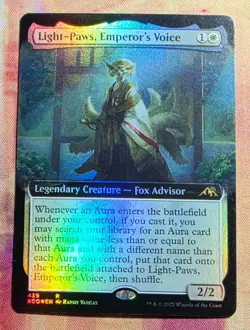 Light-Paws, Emperor's Voice (Extended Art) (Foil) MTG Kamigawa: Neon Dynasty NM - Image 1