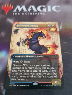 Mtg. Colorstorm Stallion. Borderless. Secrets of Strixhaven. Pack Fresh - Image 1