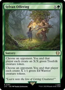 Sylvan Offering x1 - Commander: The Lord of the Rings: Tales of Middle Earth - N - Image 1