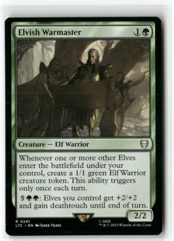 Elvish Warmaster 241 Commander: The Lord of the Rings: NM - Image 1