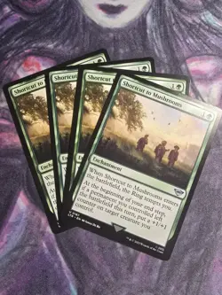 SHORTCUT TO MUSHROOMS x4 mtg NM-M Lord of The Rings 4 Unc - Image 1
