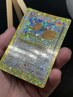 Doduo 48/102 HOLO Prism Vintage Pokemon Base Set Vending Golden Sticker Card - Image 3