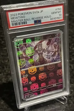 2023 Pokemon SV2a JP Mewtwo Master ball Reverse Holo PSA 10 Gem Mint 150/165 🔥 - Image 4