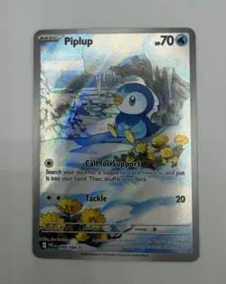 Piplup 098/094 Phantasmal Flames Pokemon Holo NM Illustration Rare - Image 1