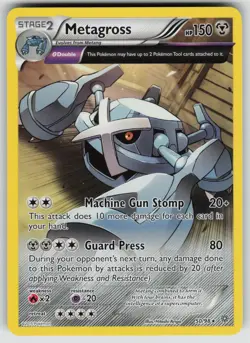 Metagross 50/98 Rare Ancient Origins Pokemon Lightly Played - Image 1