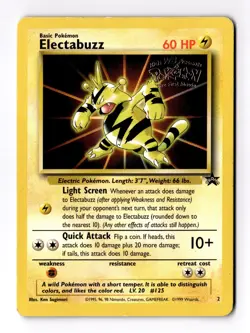 Pokemon Electabuzz (Movie Promo) 02/53 WOTC Promo Regular Card - Image 1