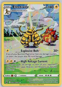 Electivire Holofoil Ultra Rare SWSH: Crown Zenith: Galarian Gallery GG08/GG70... - Image 1