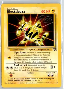 Electabuzz (Movie Promo) Promo WoTC Promo 02/53 HP Pokemon TCG - Image 1