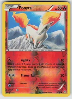 Ponyta 14/83 Common Generations Pokemon Reverse Holo Near Mint - Image 1