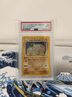 2002 POKEMON NEO DESTINY 1ST ED #49 LIGHT MACHOKE PSA 9 - Image 1