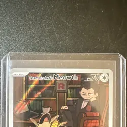The Pokemon Company Team Rocket's Meowth 203/182 Sv10 IR Holo EN 70HP - Image 2