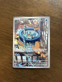 Pokemon Squirtle Illustration Rare 148/142 Sv07 Stellar Crown Holo - Image 3