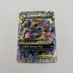 Tyranitar EX 43/98 Holo Rare Pokemon 2015 XY Ancient Origins LP - Image 1