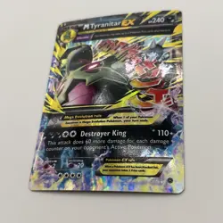 Tyranitar EX 43/98 Holo Rare Pokemon 2015 XY Ancient Origins LP - Image 2