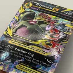 Tyranitar EX 43/98 Holo Rare Pokemon 2015 XY Ancient Origins LP - Image 3