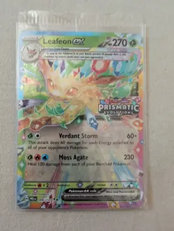 Pokemon Leafeon EX 006/131 Prismatic Evolutions Stamp Promo Sealed - Image 1