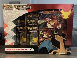Pokemon 25th Anniversary Celebrations Lances Charizard V Collection Box Sealed 820650809392 - Image 1