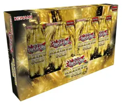 Yu-Gi-Oh! Maximum Gold TuckBox 1st Edition EN 4 Booster Gold Rare - NEU & OVP - Image 1