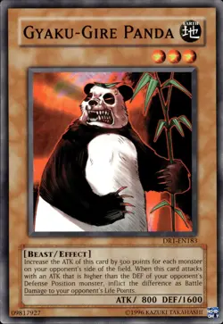 Gyaku-Gire Panda - DR1-EN183 - LP - YuGiOh - Image 1