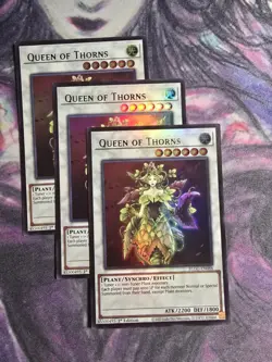 YUGIOH x1 BLGG-EN088 QUEEN OF THORNS - ULTRA RARE 1st EDITION - Image 1