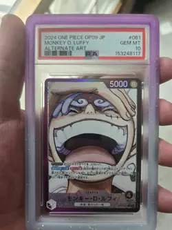 Alternate Art Monkey D. Luffy One Piece 2024 Japanese OP09-061 L PSA 10 - Image 1