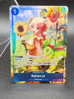 Rebecca (Alt Art) OP15-053 SR Adventure on KAMI's Island ONE PIECE ENGLISH - Image 1