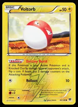 Voltorb 44/146 Reverse Holo Common XY Pokemon Card - Image 1