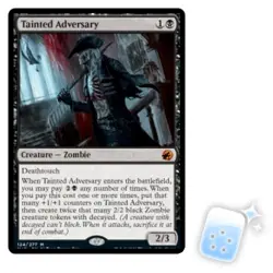 TAINTED ADVERSARY Innistrad: Midnight Hunt MID Magic MTG MINT CARD - Image 1