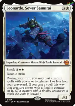Foil Leonardo, Sewer Samurai - 17 - NM - Teenage Mutant Ninja Turtles - Image 1