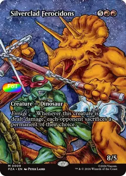 Foil Silverclad Ferocidons (Borderless) - 9 - NM - Teenage Mutant Ninja Turtl... - Image 1