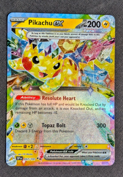 Pokemon TCG- Pikachu ex 057/217 Me: Ascended Heroes Holo - Image 1