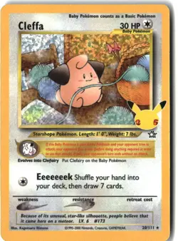 Cleffa 20/111 Celebrations: Classic Collection Pokemon Holo LP - Image 1