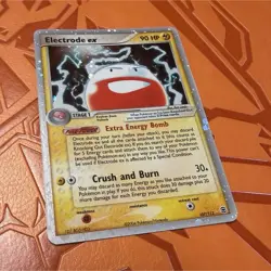 ELECTRODE EX - 107/112 - FIRE RED & LEAF GREEN - HOLO - ENGLISH - - Image 2