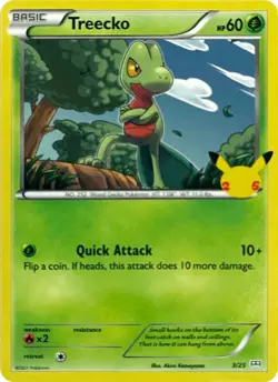 Treecko - 3/25 M21 003/025 Pokemon McDonald's 25th Anniversary Promos Promo E... - Image 1