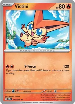 Victini BLK 012/086 Pokemon SV: Black Bolt Rare Holofoil EN NM - Image 1