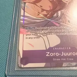 Zoro-Juurou Treasure Rare TR One Piece ST18-004 Emperors in the New World - Image 3