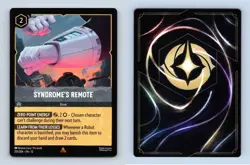 Syndrome's Remote #201/204 Disney Lorcana Wilds Unknown 2026 Rare TCG Card - Image 1