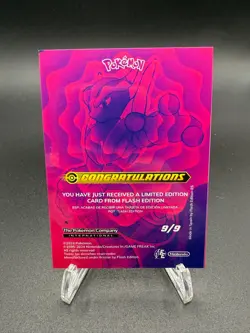 Mega Mewtwo Shadow 9/9 Card - Blue Pokedex Vol. 3 Box Hit - Image 2