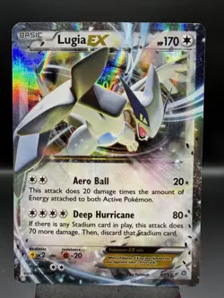 Lugia EX - 68/98 - Pokemon Ancient Origins XY Ultra Rare Card MP - Image 1