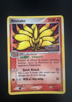 Ninetails 19/108 Holo Ex Power Keepers Stamped Pokemon Card - Image 1