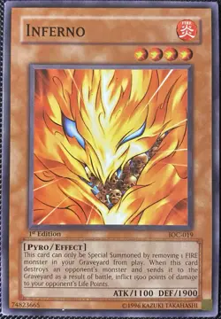 Inferno IOC-019 Invasion of Chaos 1st Edition - Yugioh Card - Image 1