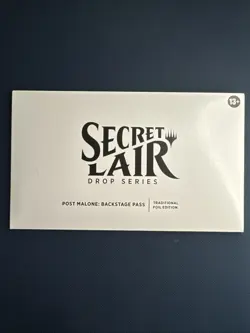 MTG Secret Lair x Post Malone: Backstage Pass - Foil Edition (SLD) New Sealed - Image 1