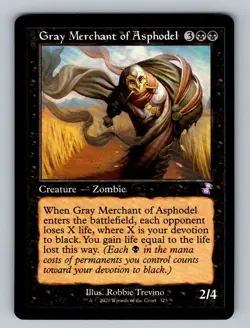 Gray Merchant of Asphodel 323 Time Spiral: Remastered Magic: The Gathering LP - Image 1