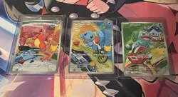 Pokemon First Partner Illustration Collection Series 1 Kanto Gen 1 Starters Set - Image 1