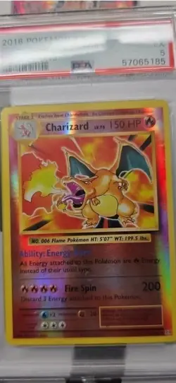 Pokemon 2016 XY Evolutions Charizard #11 Reverse Holo PSA 5 - Image 1