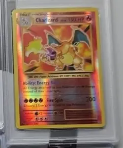 Pokemon 2016 XY Evolutions Charizard #11 Reverse Holo PSA 5 - Image 2