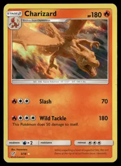 Charizard 5/18 Ultra Rare Detective Pikachu Pokemon Holo Lightly Played - Image 1