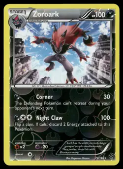 Zoroark 73/146 Holo Rare XY Pokemon Reverse Holo Lightly Played - Image 1