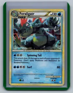 (512) Pokemon Feraligatr - 20/123 (Cracked Ice Holo) Damaged Holofoil Deck Excl - Image 1
